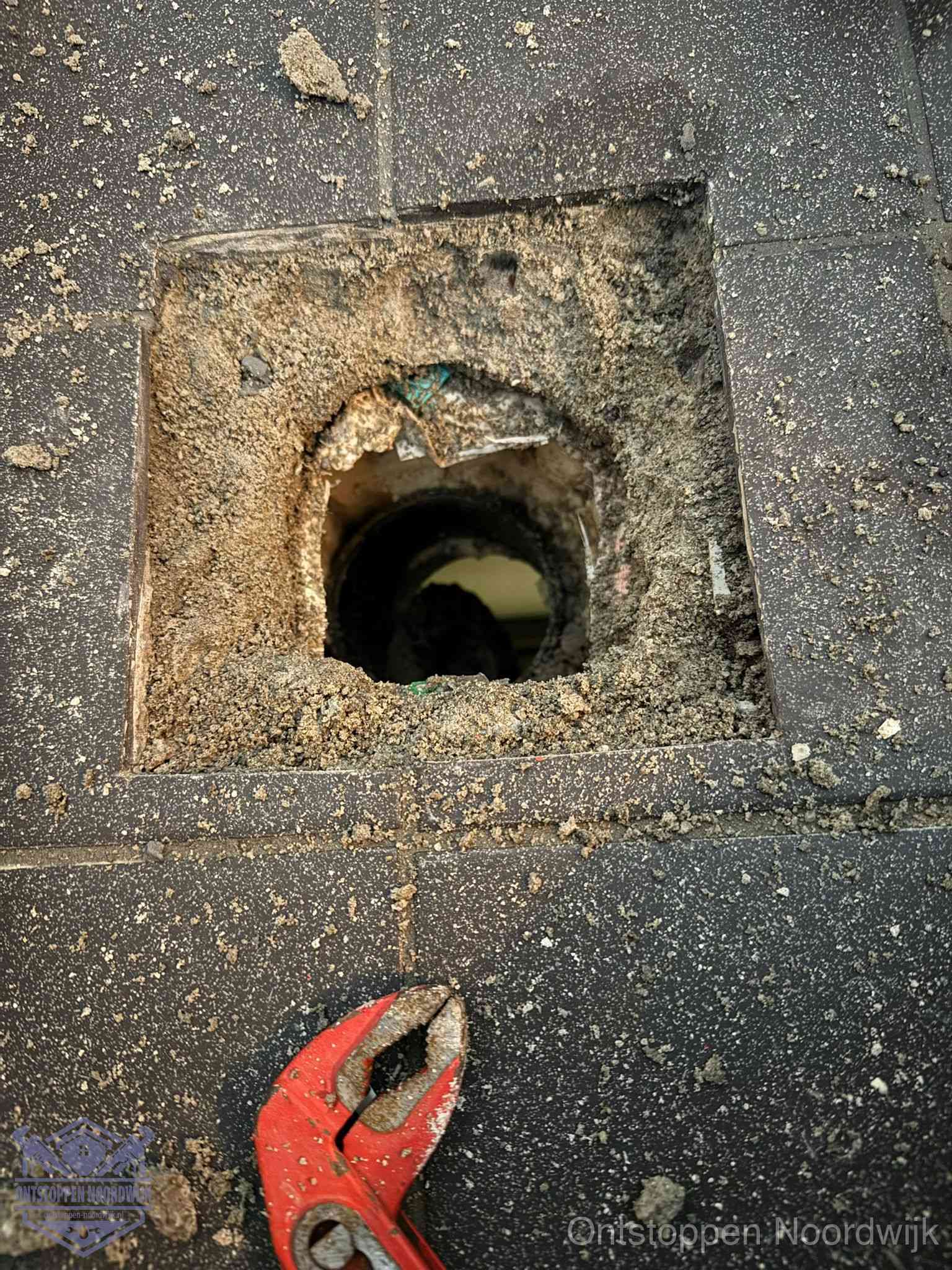 Rioolputje erfgrens eigendom in Noordwijk
